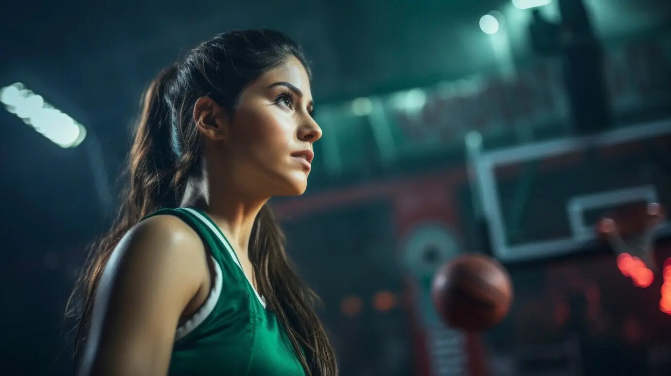 Портрет молодой баскетболистки